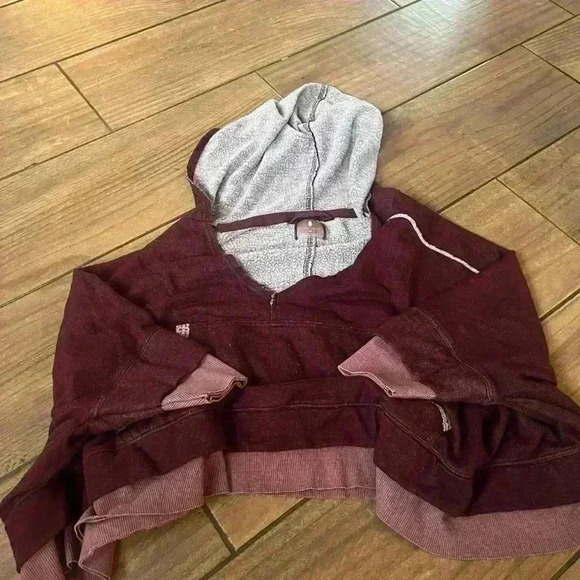 Free People Movement Oversized Bonfire Hoodie in Fig Jam Size XSMALL - Picture 3 of 5